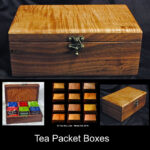 tea packet box collage